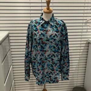 Robert Graham Men’s Multicolored Bold Design Shirt